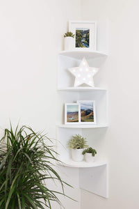 Set de Repisas Flotantes de Madera Modernas – Estantería Decorativa para Dormitorio y Living