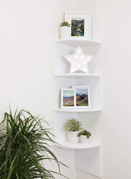 Set de Repisas Flotantes de Madera Modernas – Estantería Decorativa para Dormitorio y Living